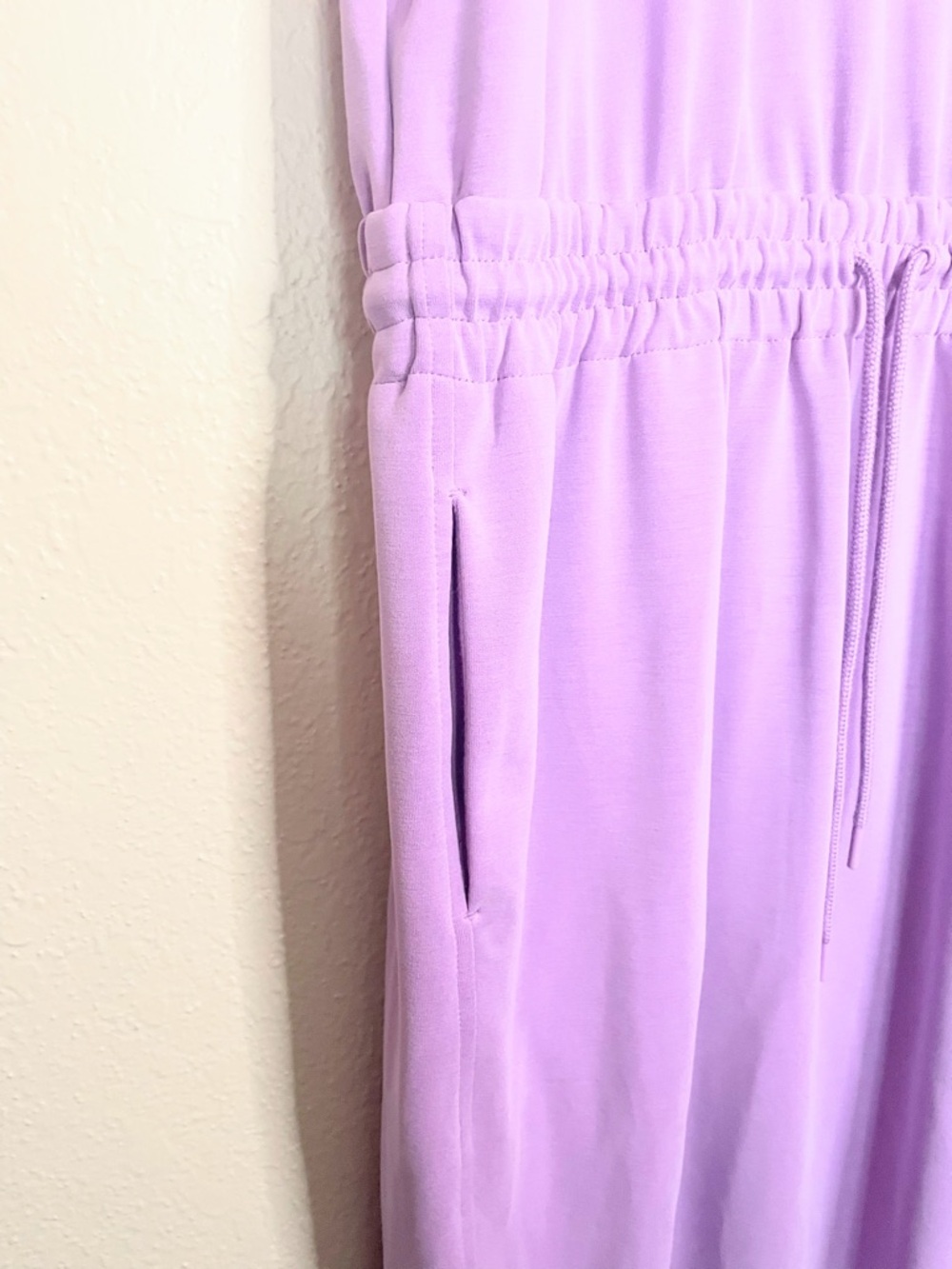 Athleta Seasoft Midi Dress L Purple Athleisure Minimal - Picture 3 of 9